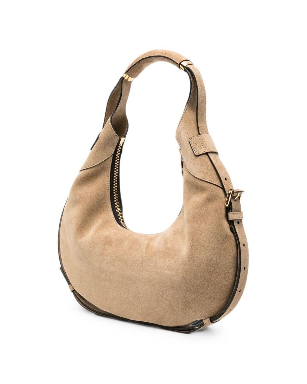 Moschino Natural Handle Me Leather Shoulder Bag