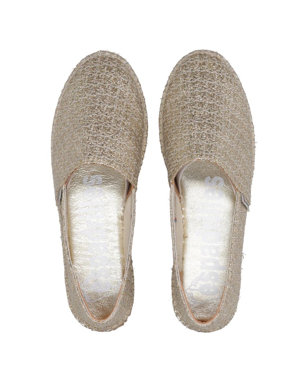 Chaussures plates gris Espadrilles en coloris Gray