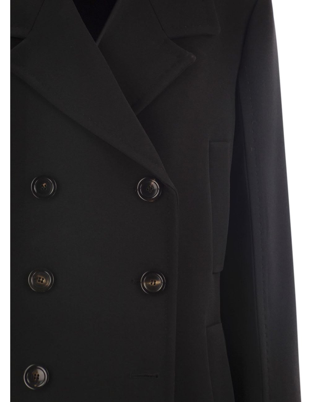 Janzir Double Breaded Cady Caban Max Mara de color Black