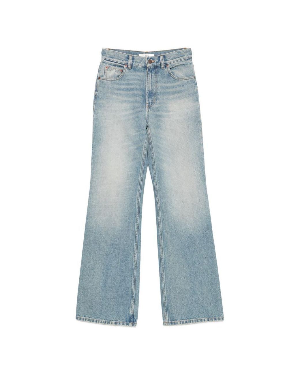 Chloé Blue Flared Leg Denim Jeans