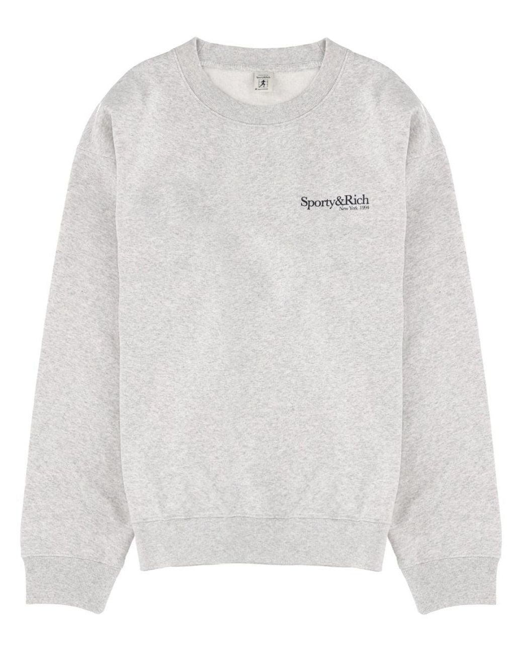 SPORTY&RICH White Sweatshirt With Logo