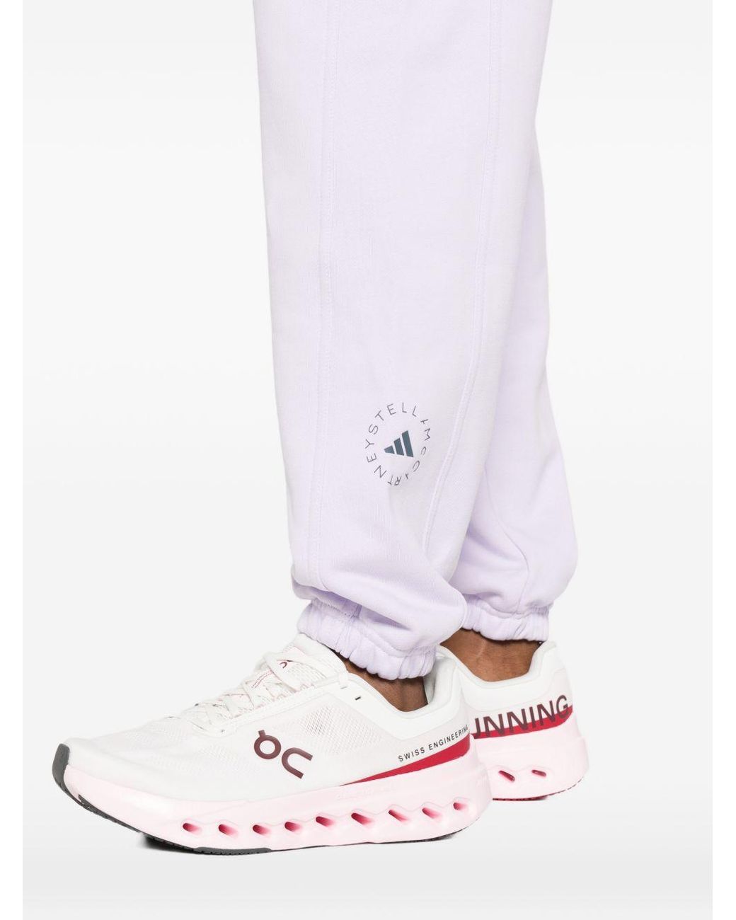 Adidas By Stella McCartney White Cotton Sweatpants