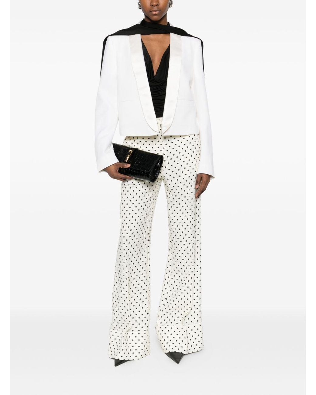 Tom Ford White Wool Tuxedo Jacket