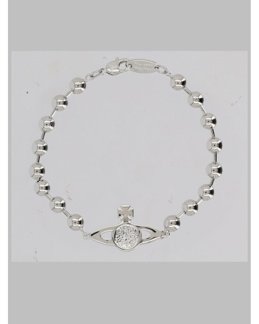 Vivienne Westwood Gray Braccuale "Thames" Con Orb Mini
