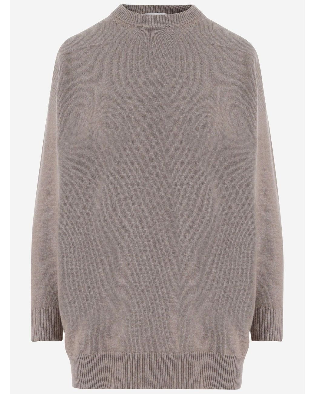 Jil Sander Gray Wool Blend Sweater
