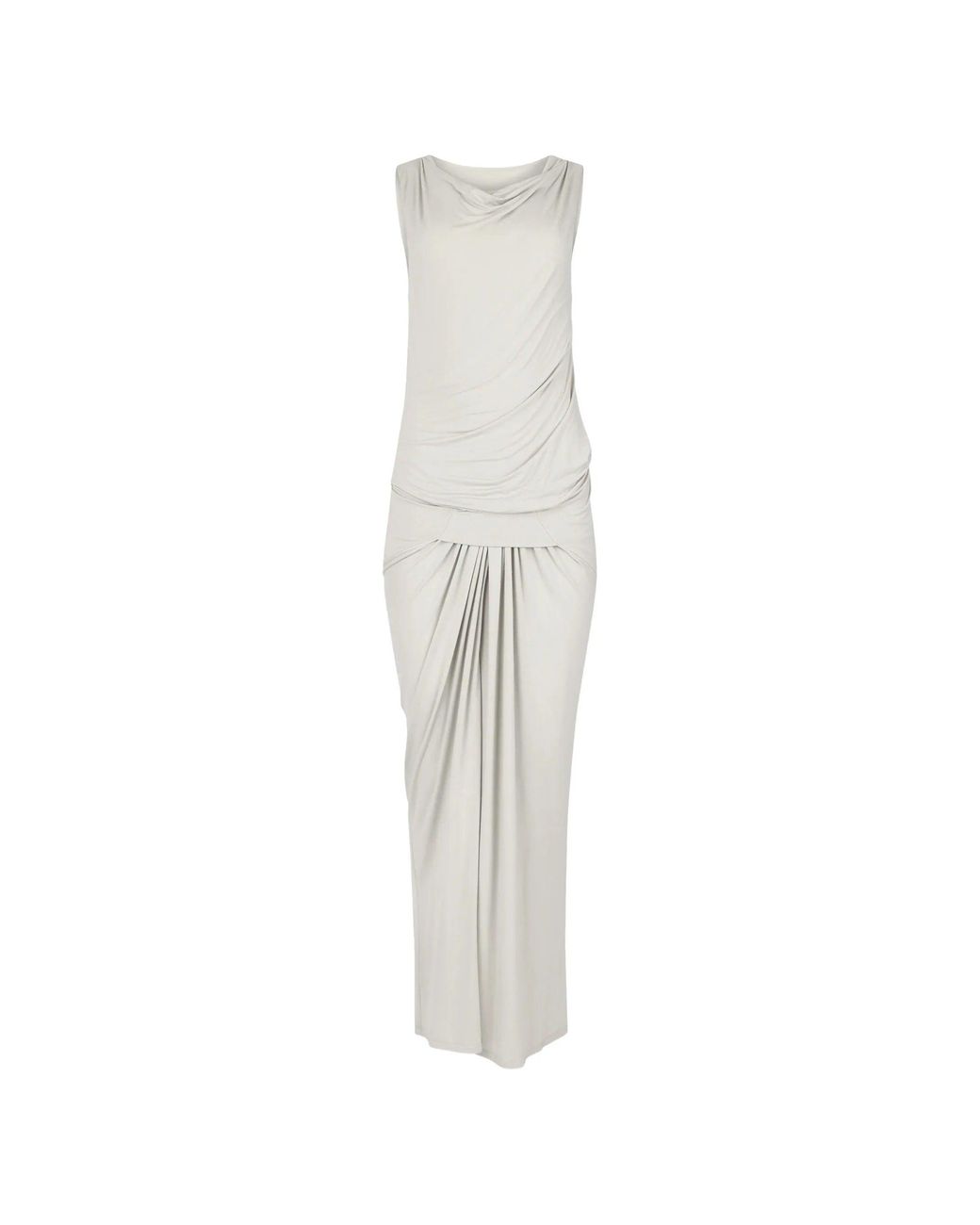 Vestido drapeado de Entire studios de color White