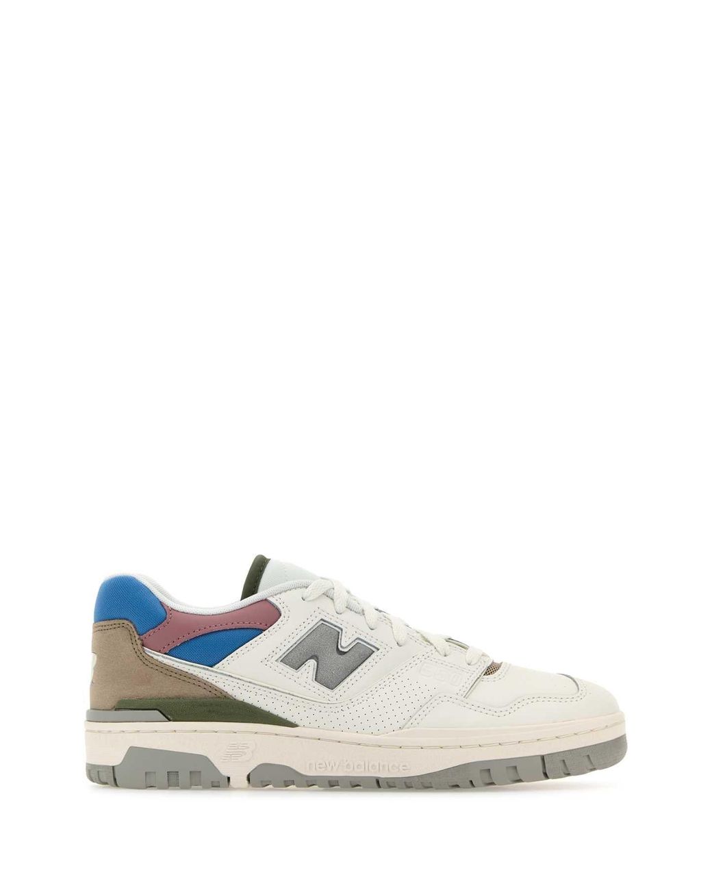 New Balance White Leather 550 Sneakers for men