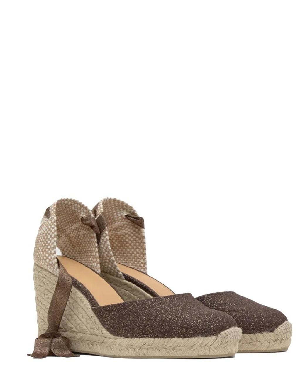 Castaner Metallic Carina Wedge Espadrilles