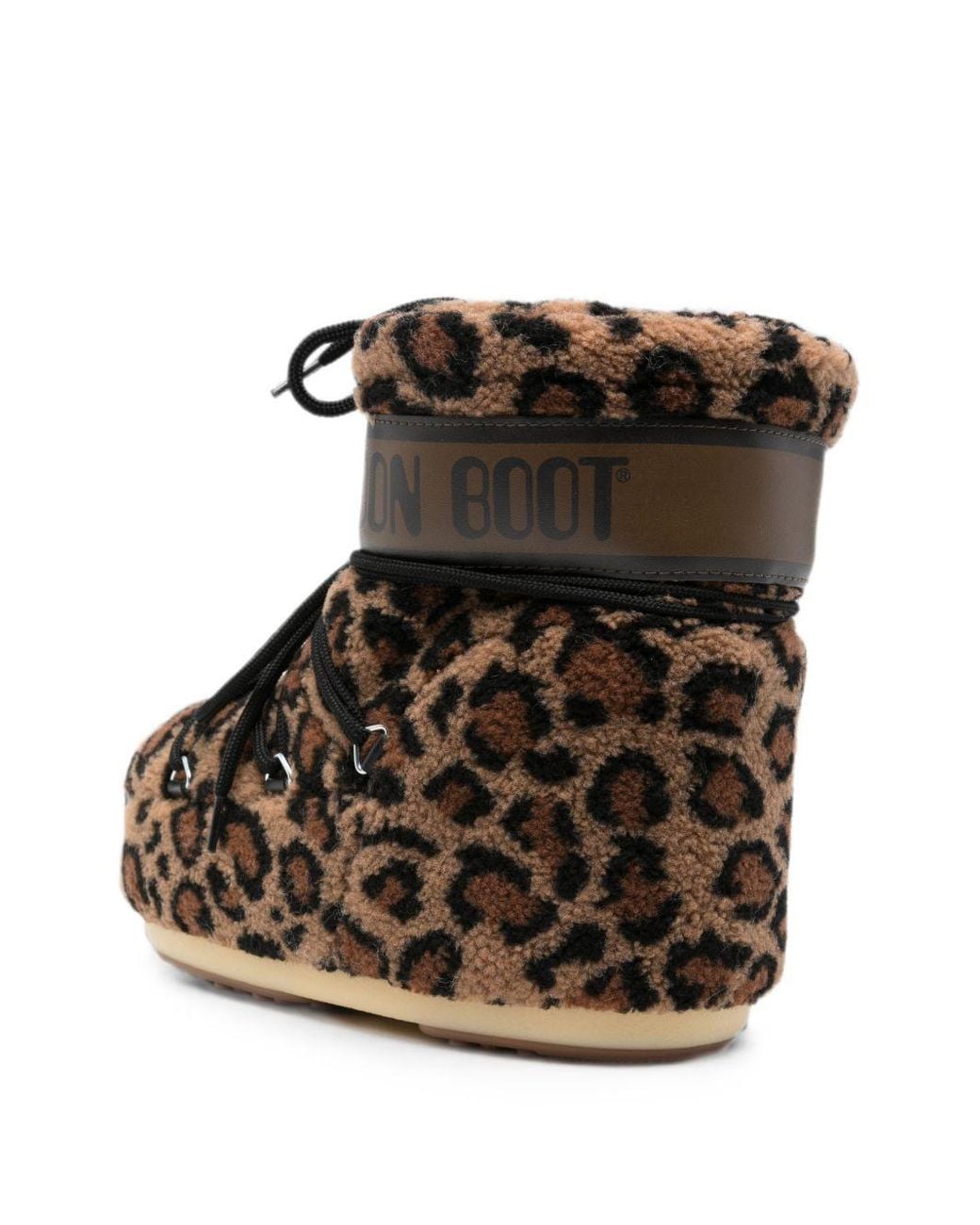 Bottines À Motif Léopard Moon Boot en coloris Black