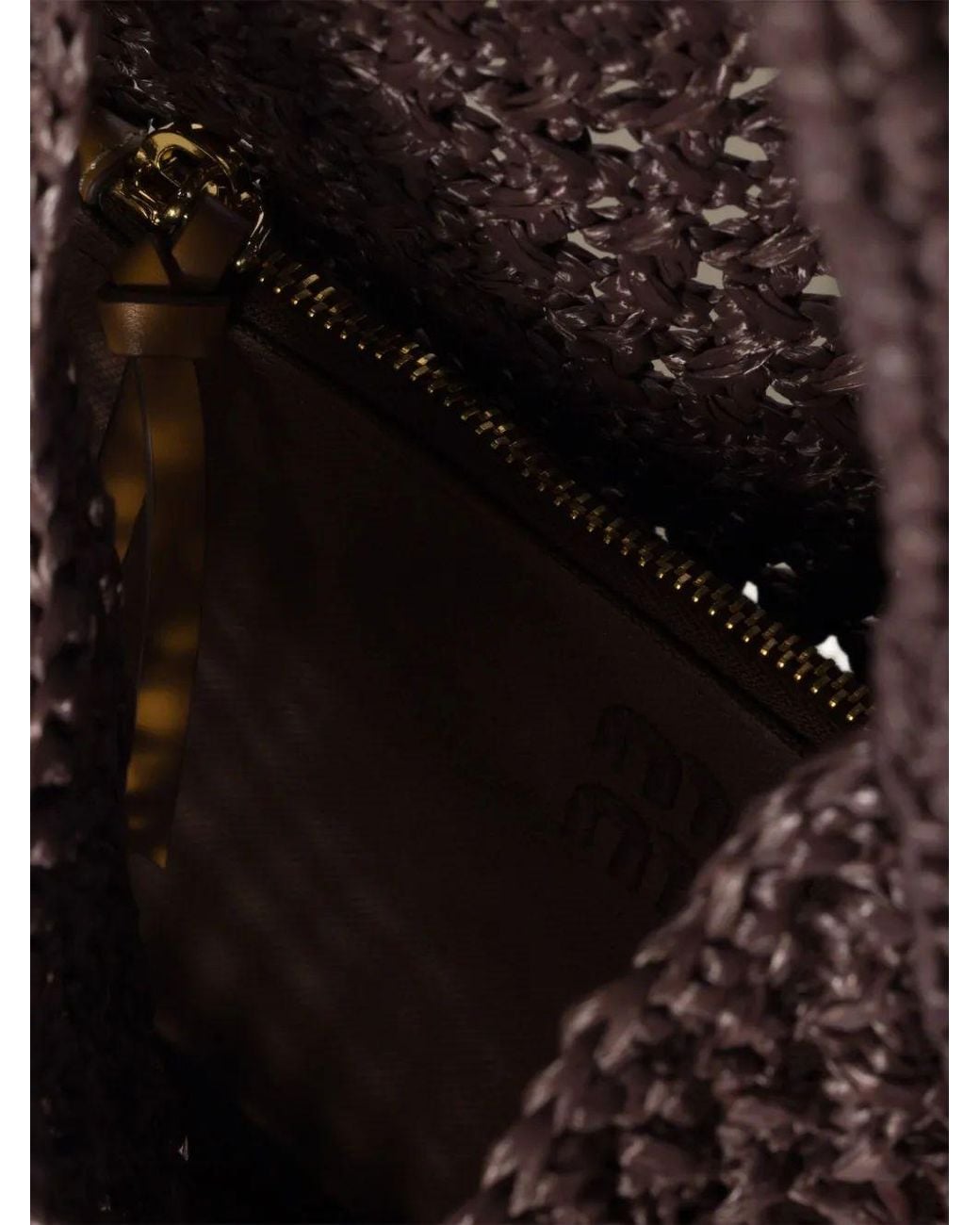 Miu Miu Brown Borse Crochet Rete