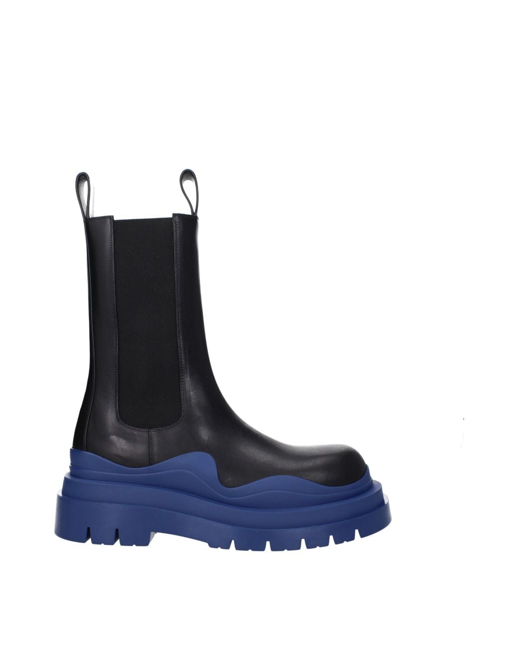 Bottega Veneta Blue Stivaletti Uomo Pelle Nero/Crociera for men