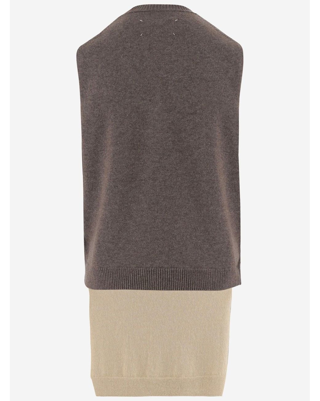 Maison Margiela Gray Wool Vest