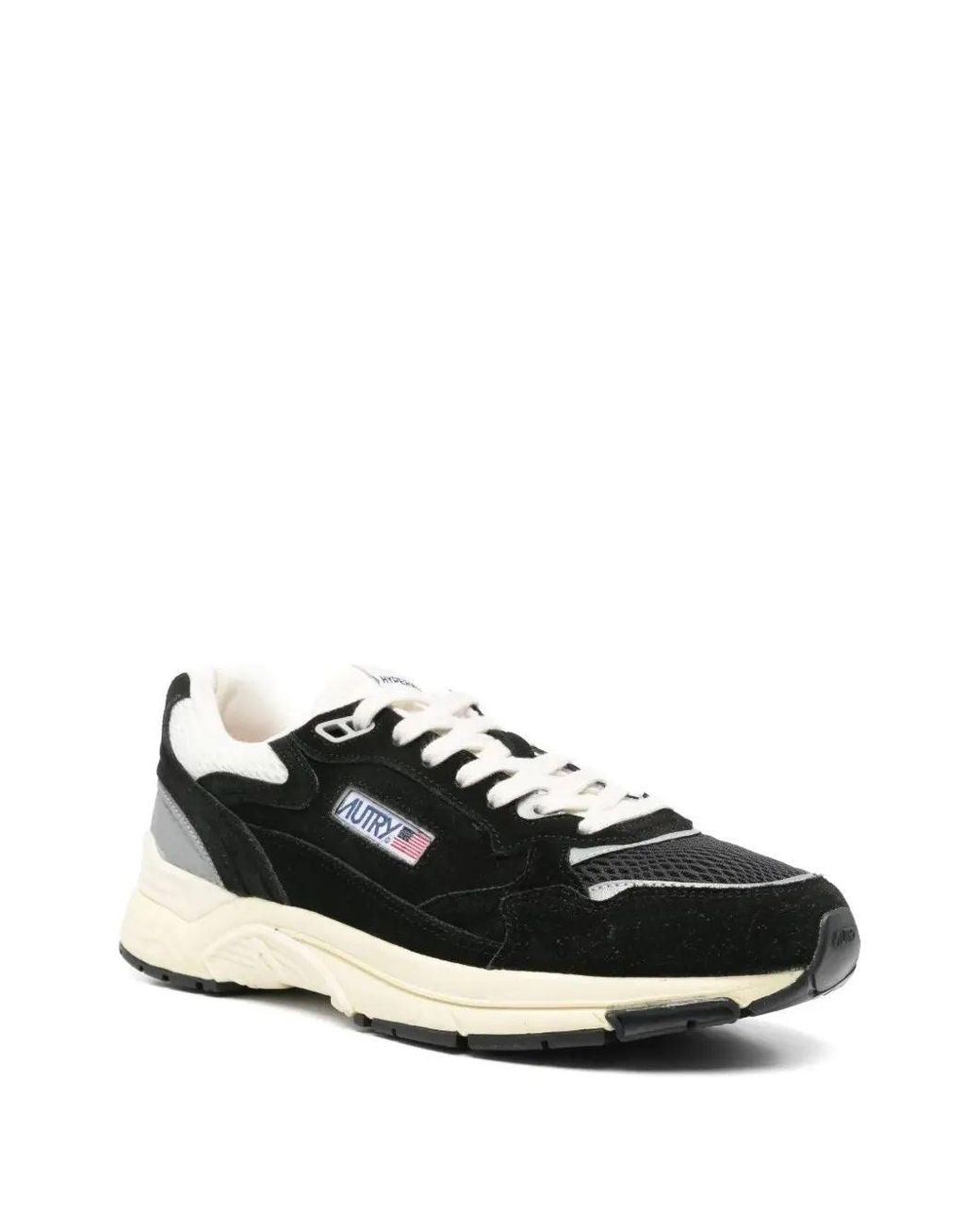 Autry Black Hyperway Low Wom Suede/Mesh