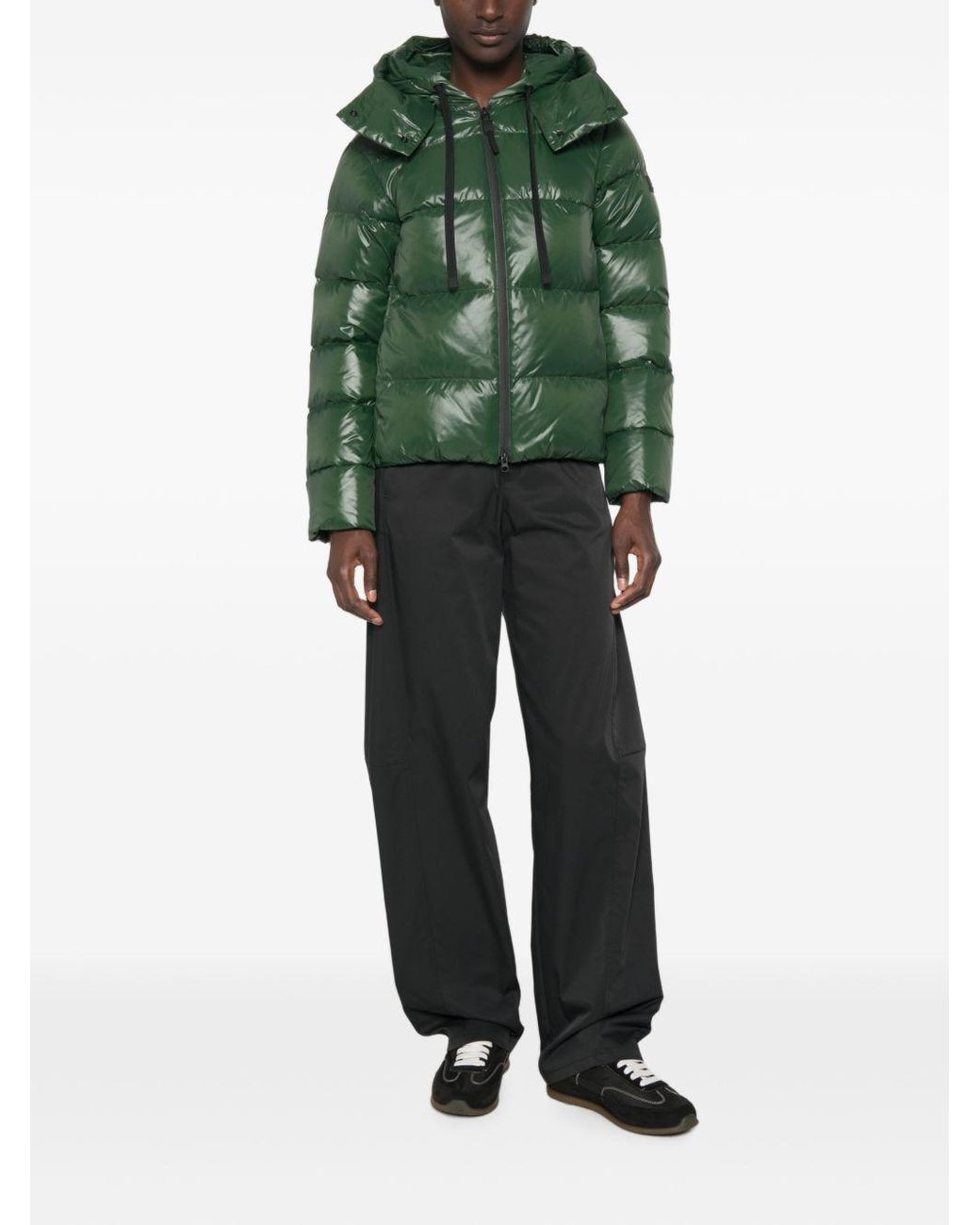 Peuterey Green Nylon Down Jacket