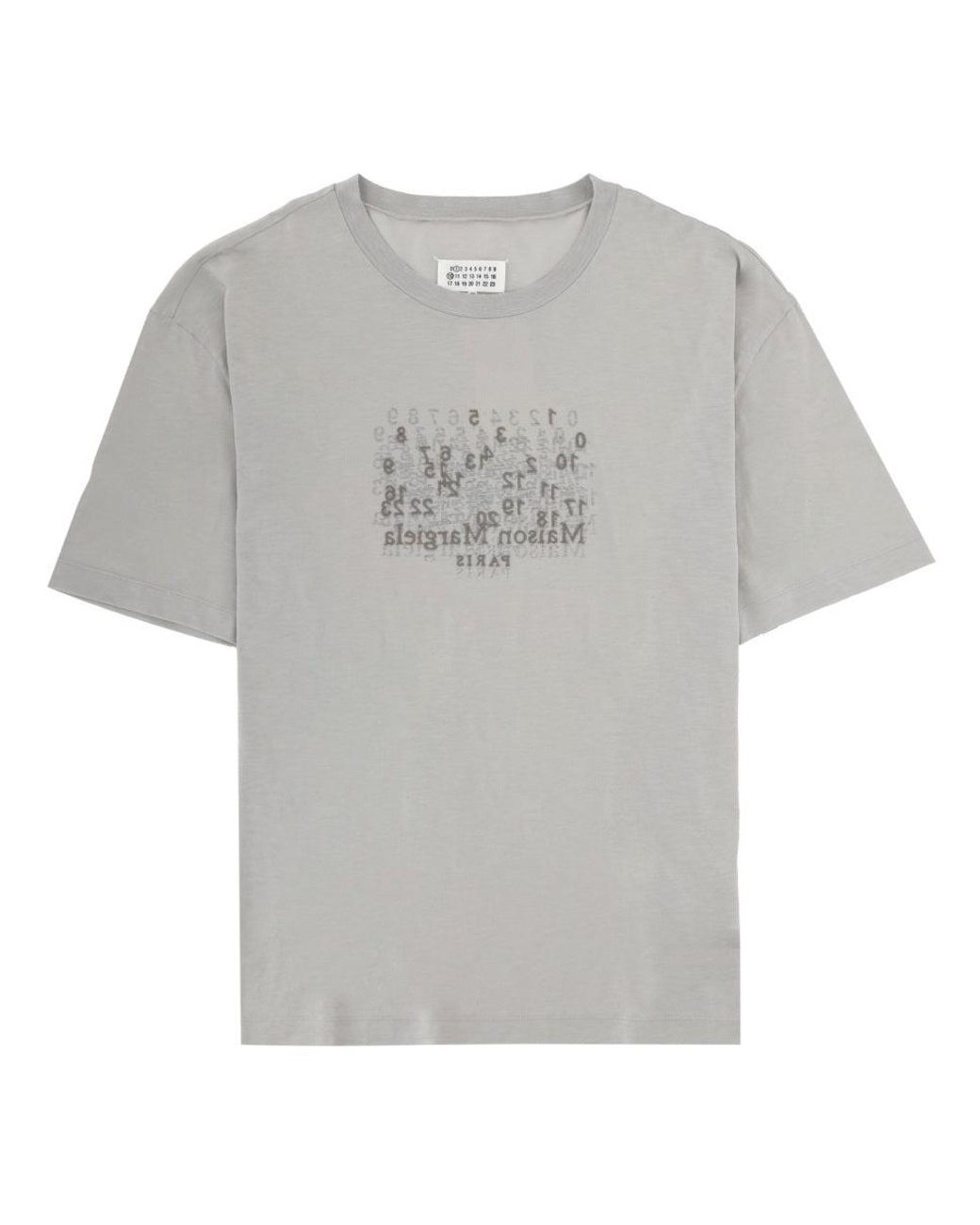Maison Margiela Gray T Shirt Con Stampa