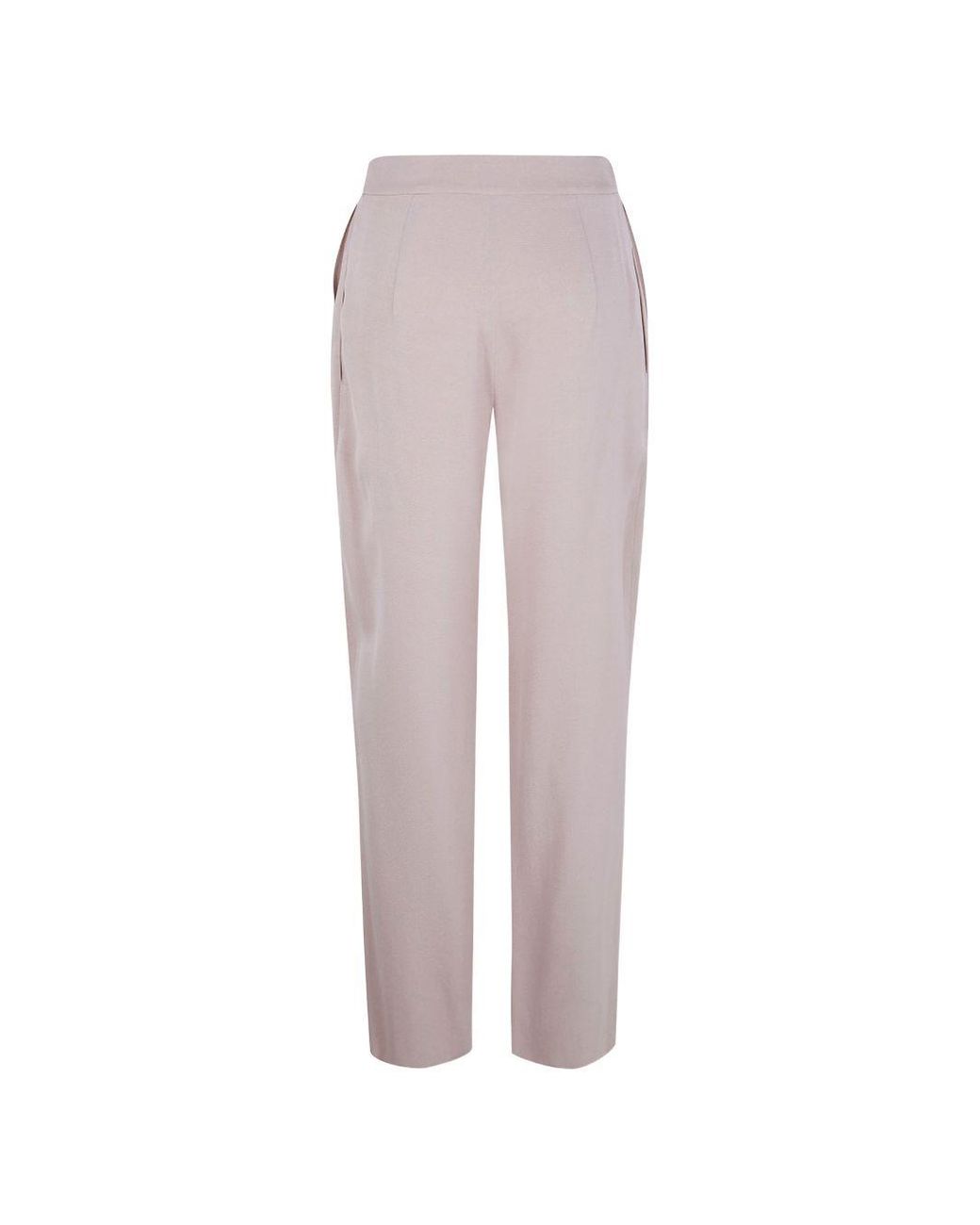 Emporio Armani Pink Straight-Leg Trousers