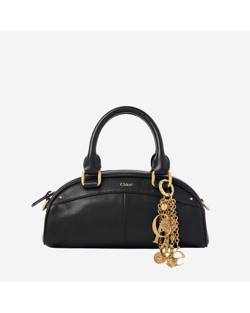 Chloé Black Small Bowling Bag Soft Leather Handbags