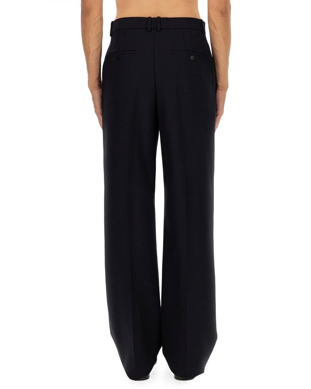 Saint Laurent Black High Waist Pants for men
