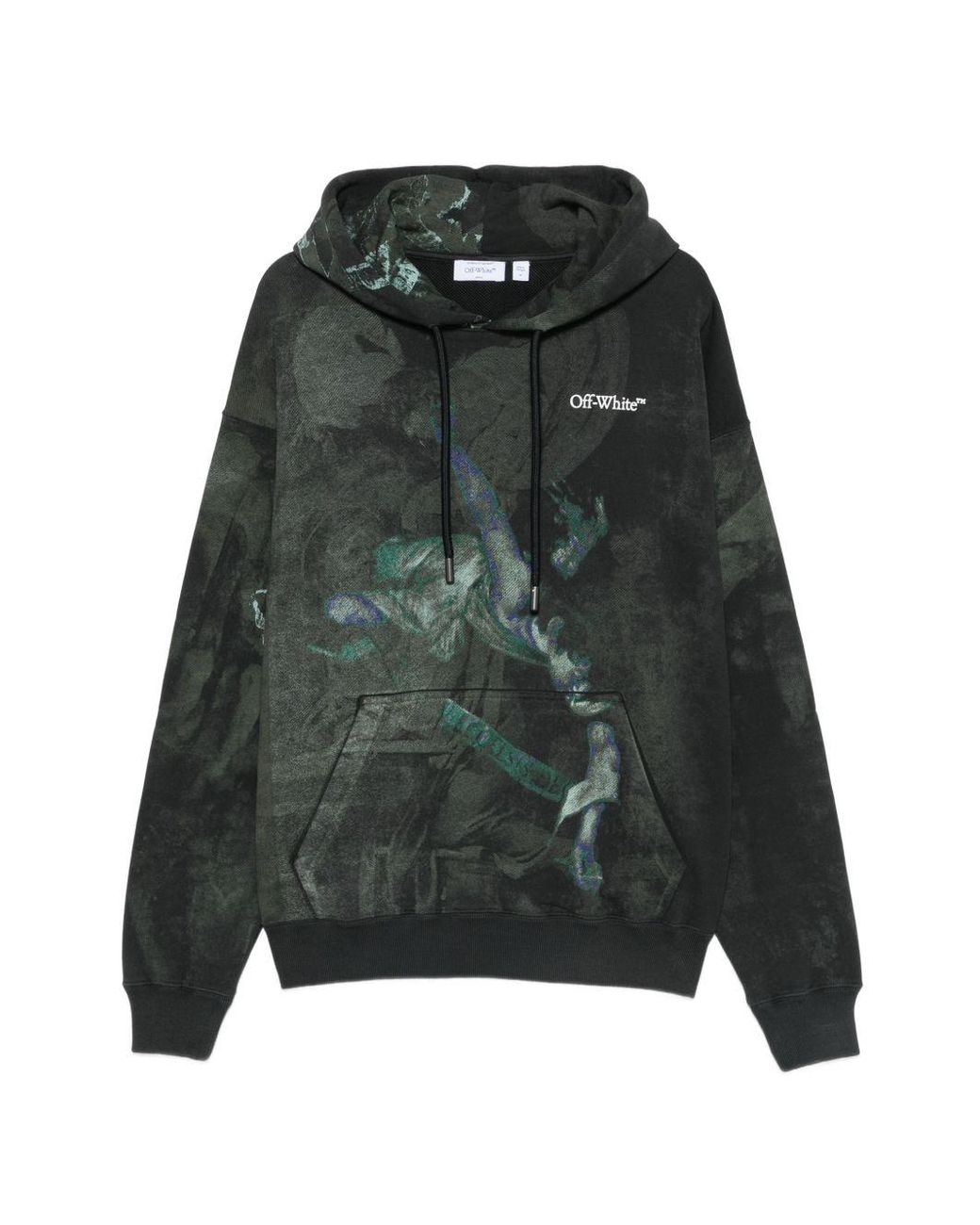 Off-White c/o Virgil Abloh Green Dark Painting Skate Hoodie