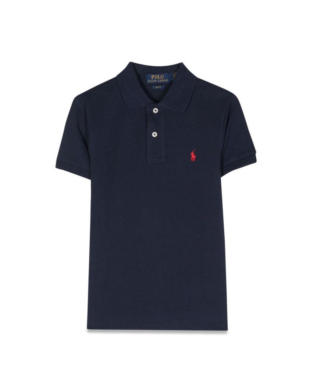 Polo Ralph Lauren Blue Custom Fit-Tops-Knit