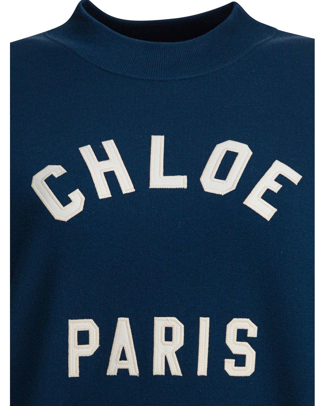Chloé Blue Cotton Sweatshirt