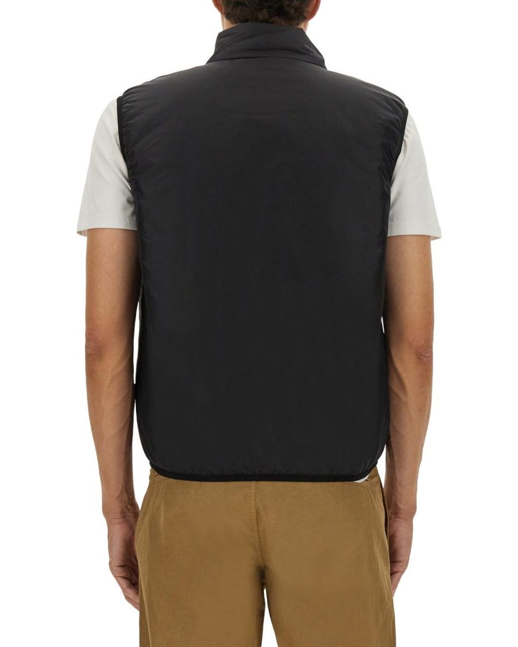 Aspesi Black Sleeveless Waistcoat Jil Waistcoats & Gilets for men