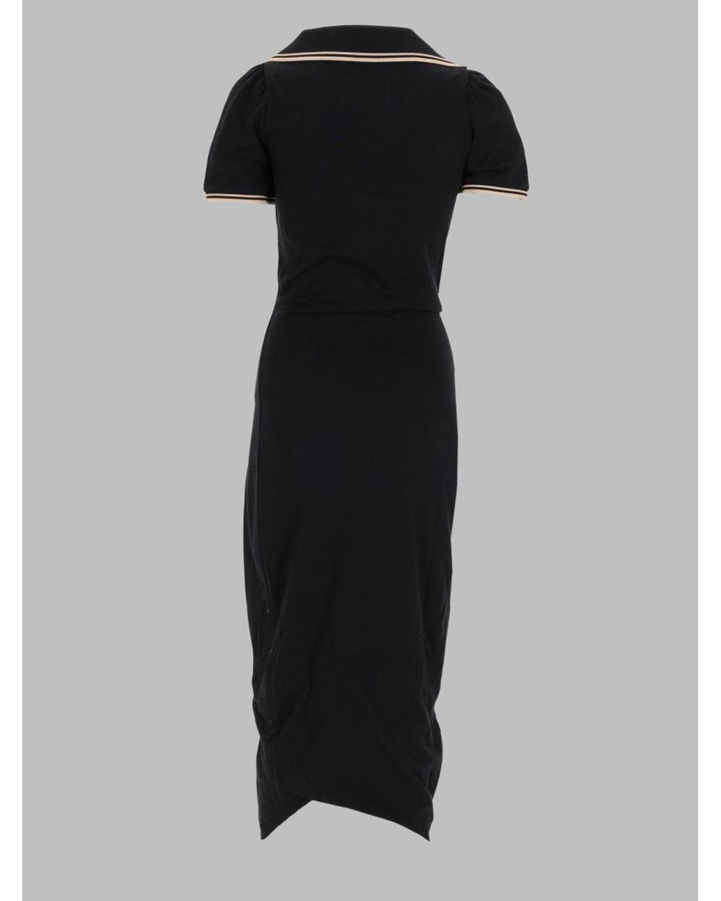Vivienne Westwood Black Abito "Long Monday Pulling"