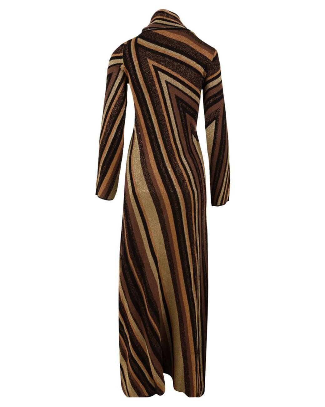 Akep Brown Dresses Multi Colour