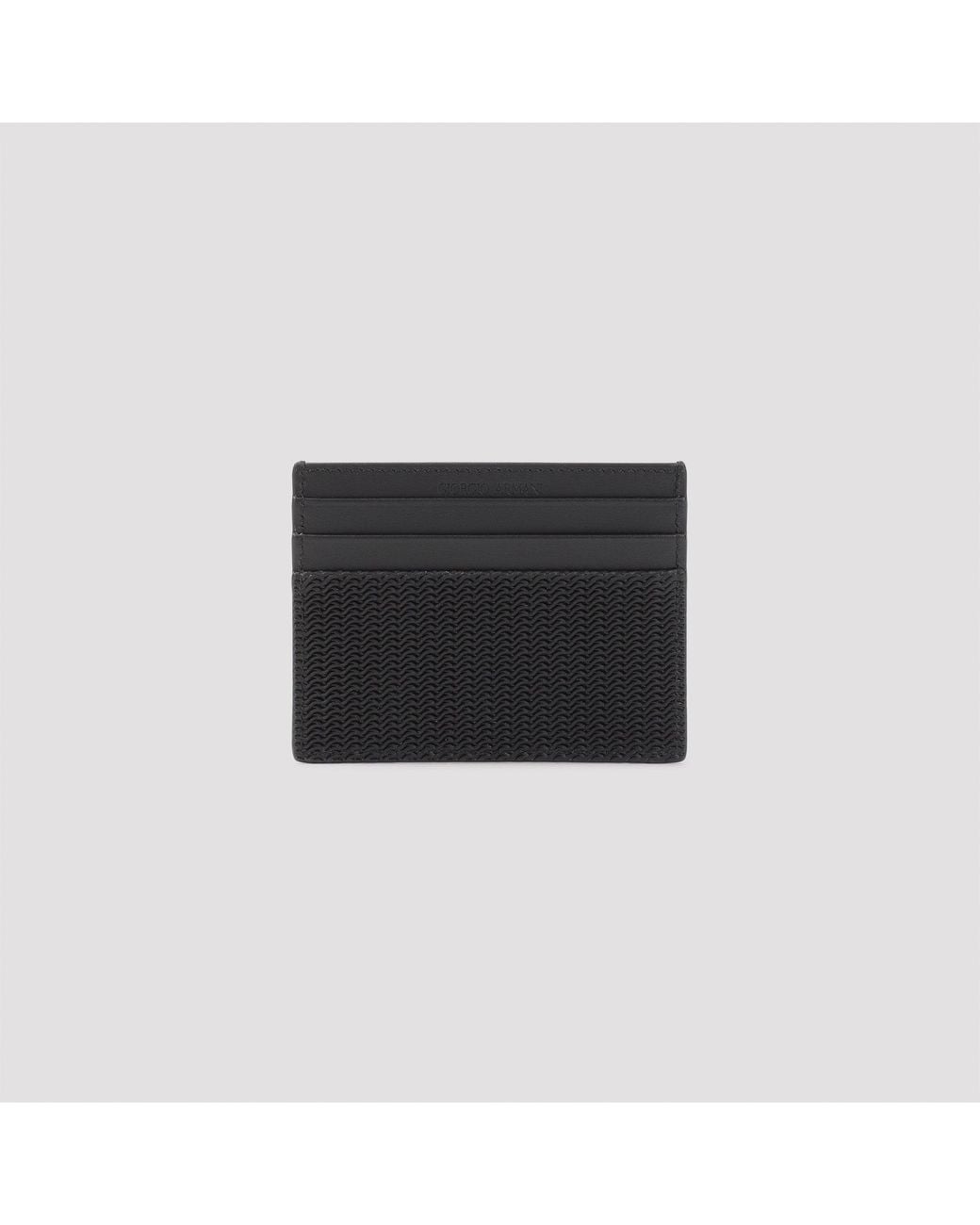 Giorgio Armani Black Card Holder for men