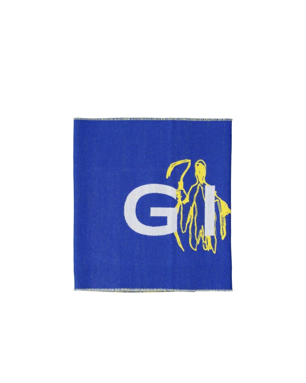 Bufanda de lana con logo de Givenchy de hombre de color Blue