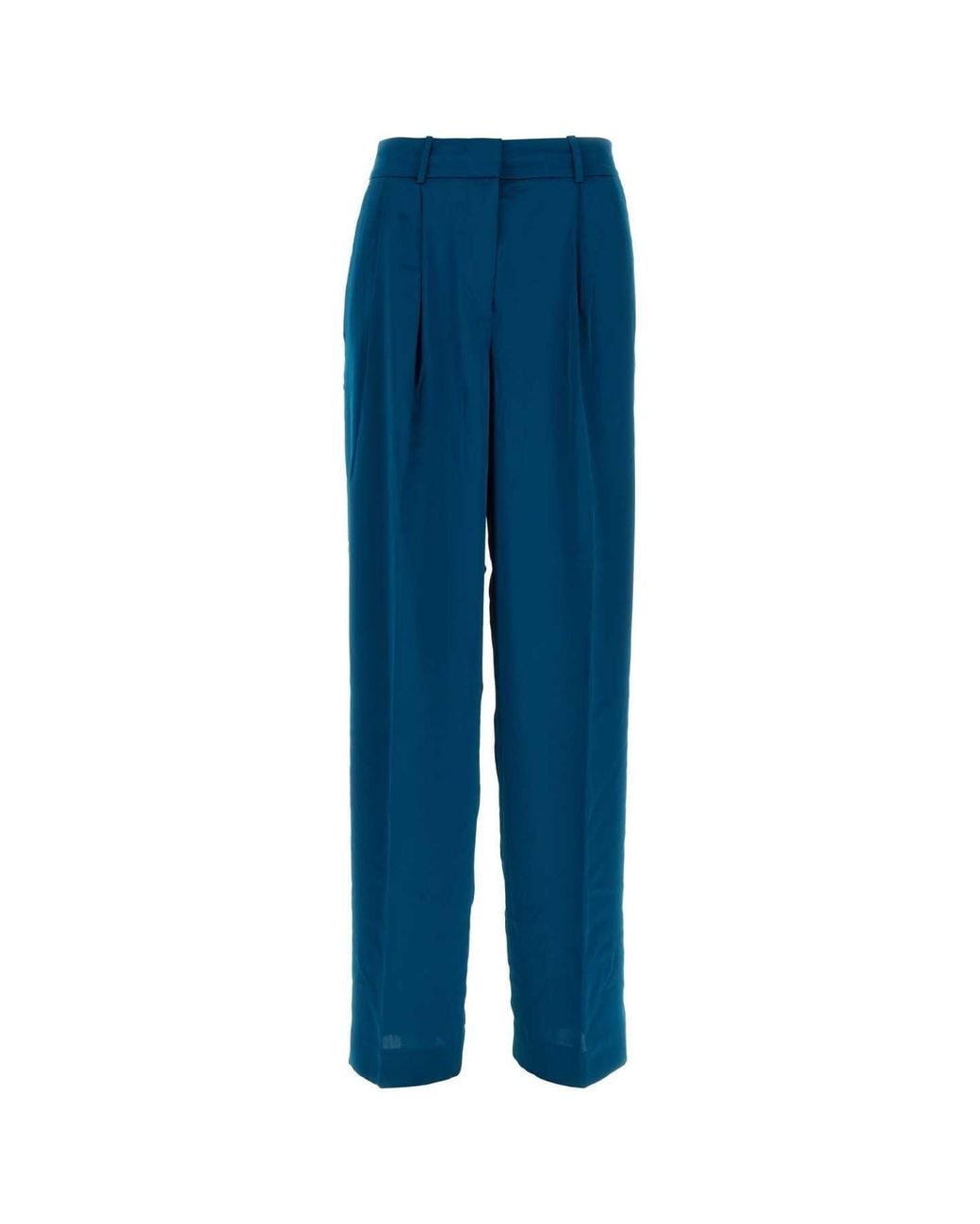 MICHAEL Michael Kors Blue Michael By Michael Kors Satin Wide Leg Pant