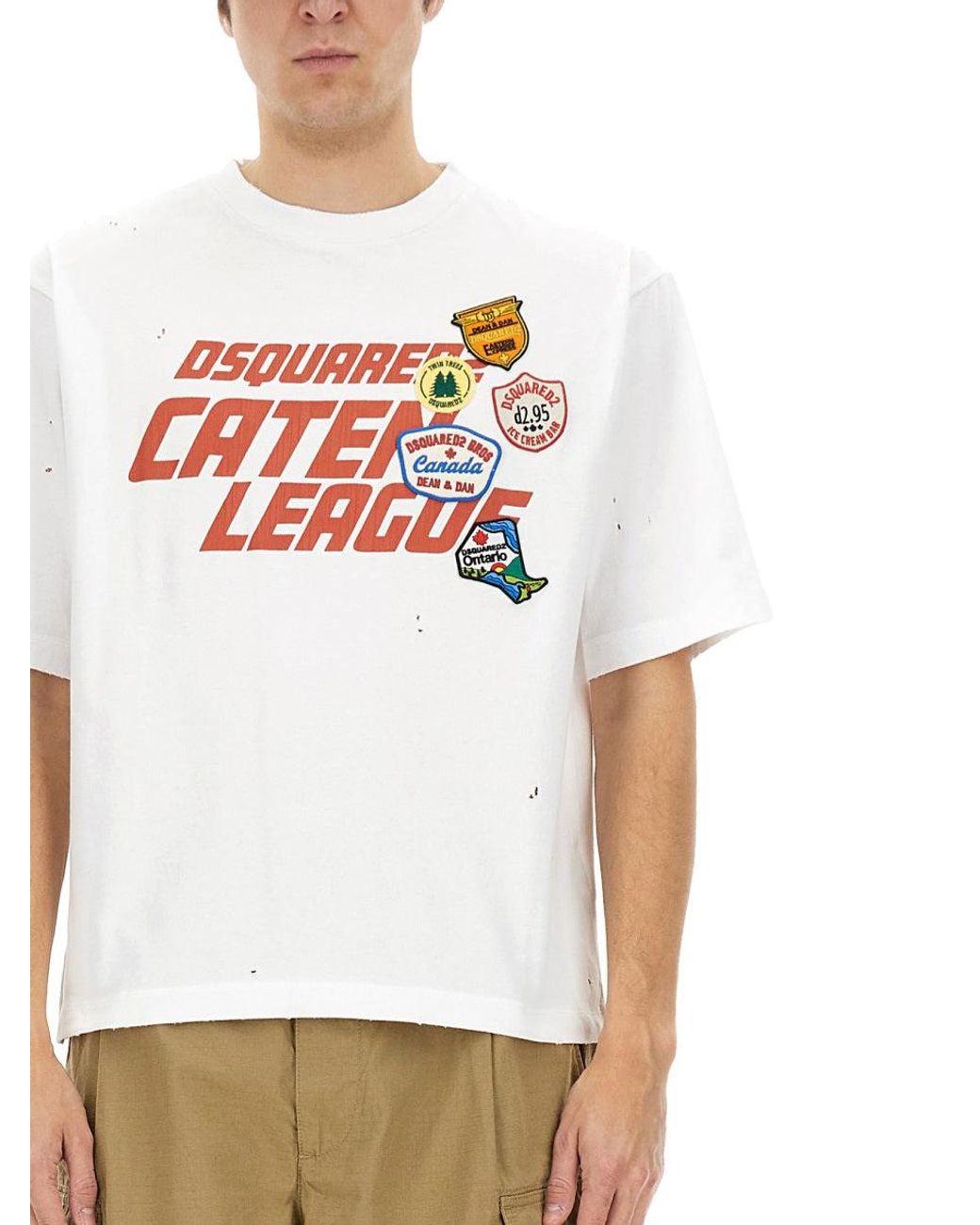 DSquared² White T Shirt With Print