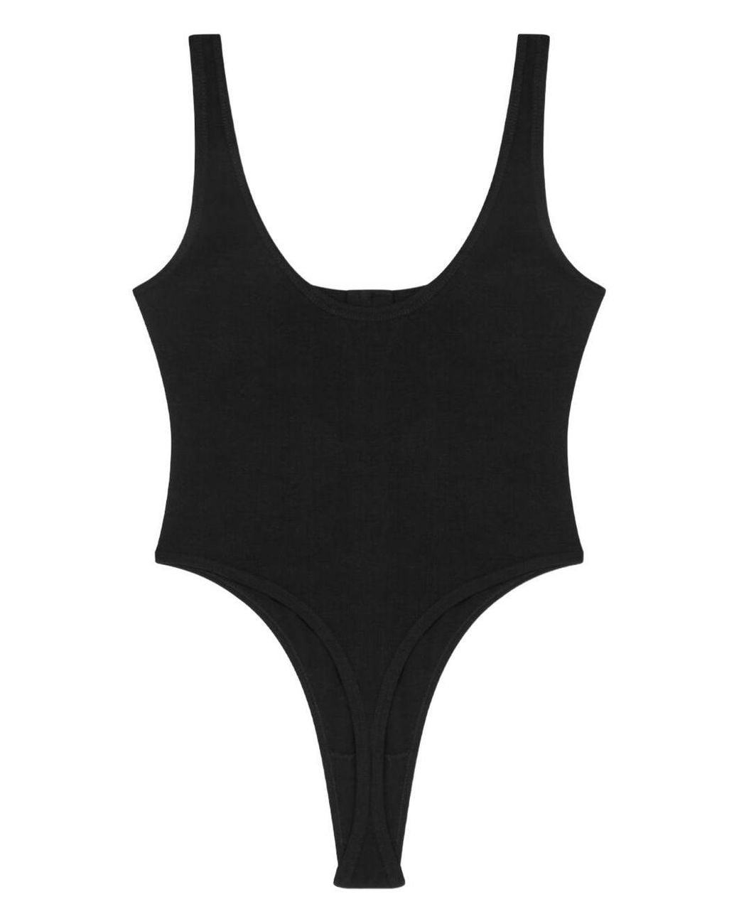 Versace Black Logo Cotton Bodysuit