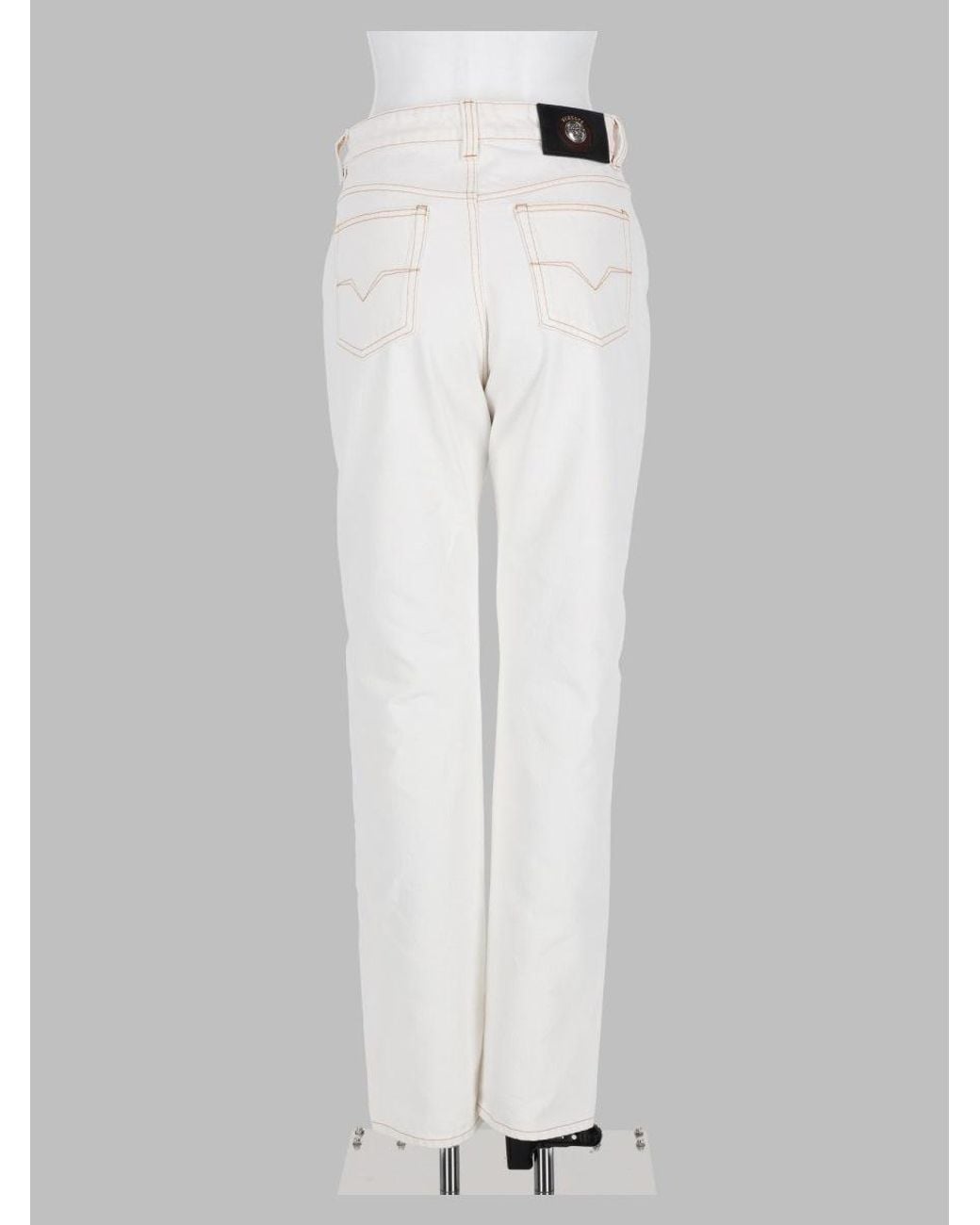 Versace White Couture Denim Jeans