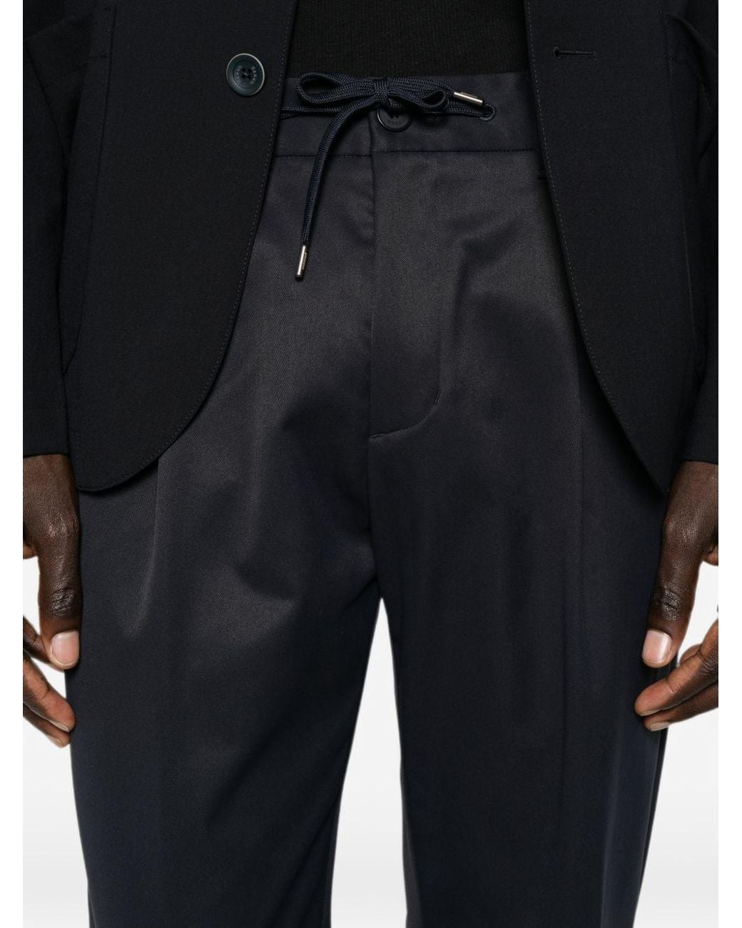 Herno Blue Regular Trousers for men