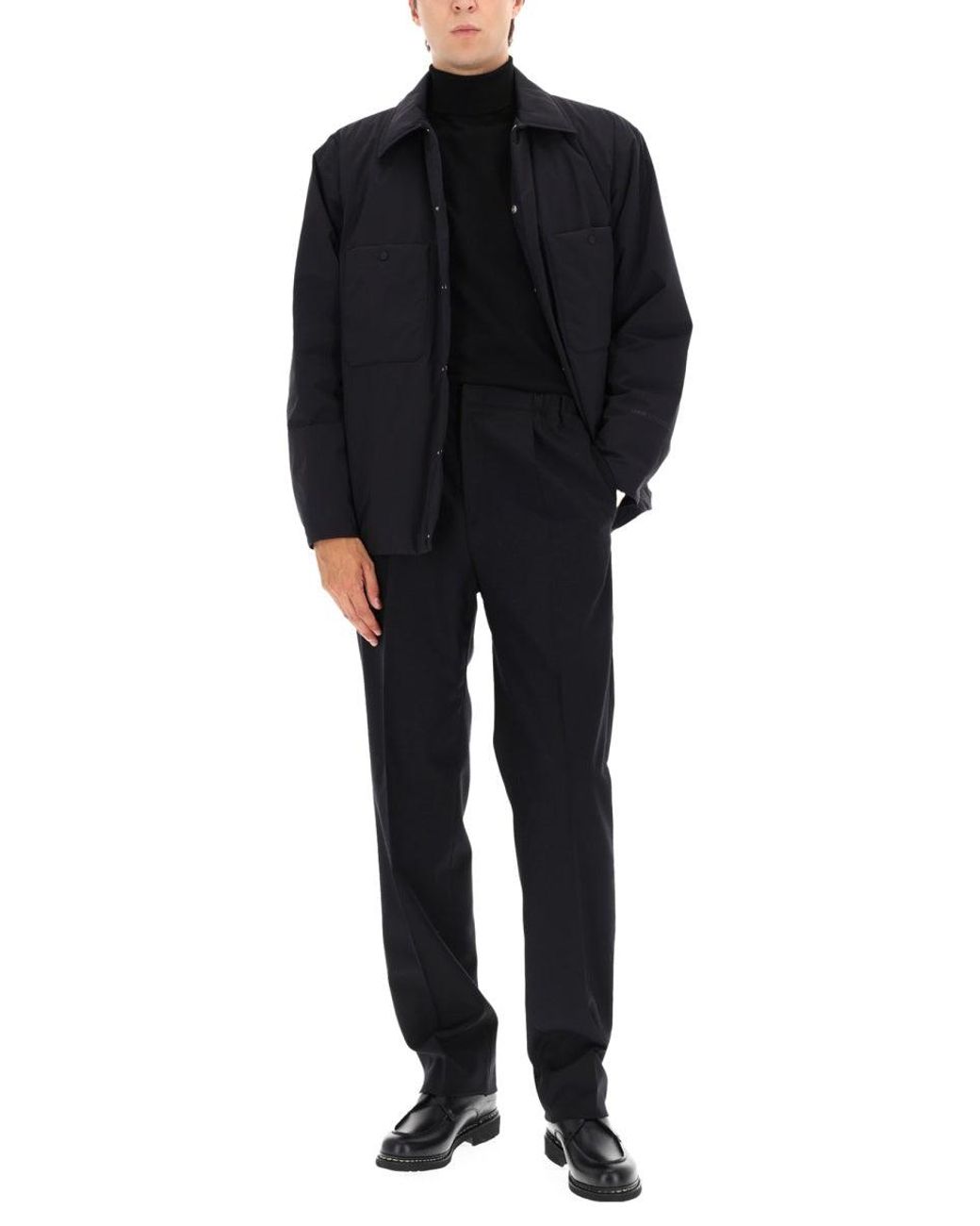Laminar Blue Overshirt With Chest Pockets for men