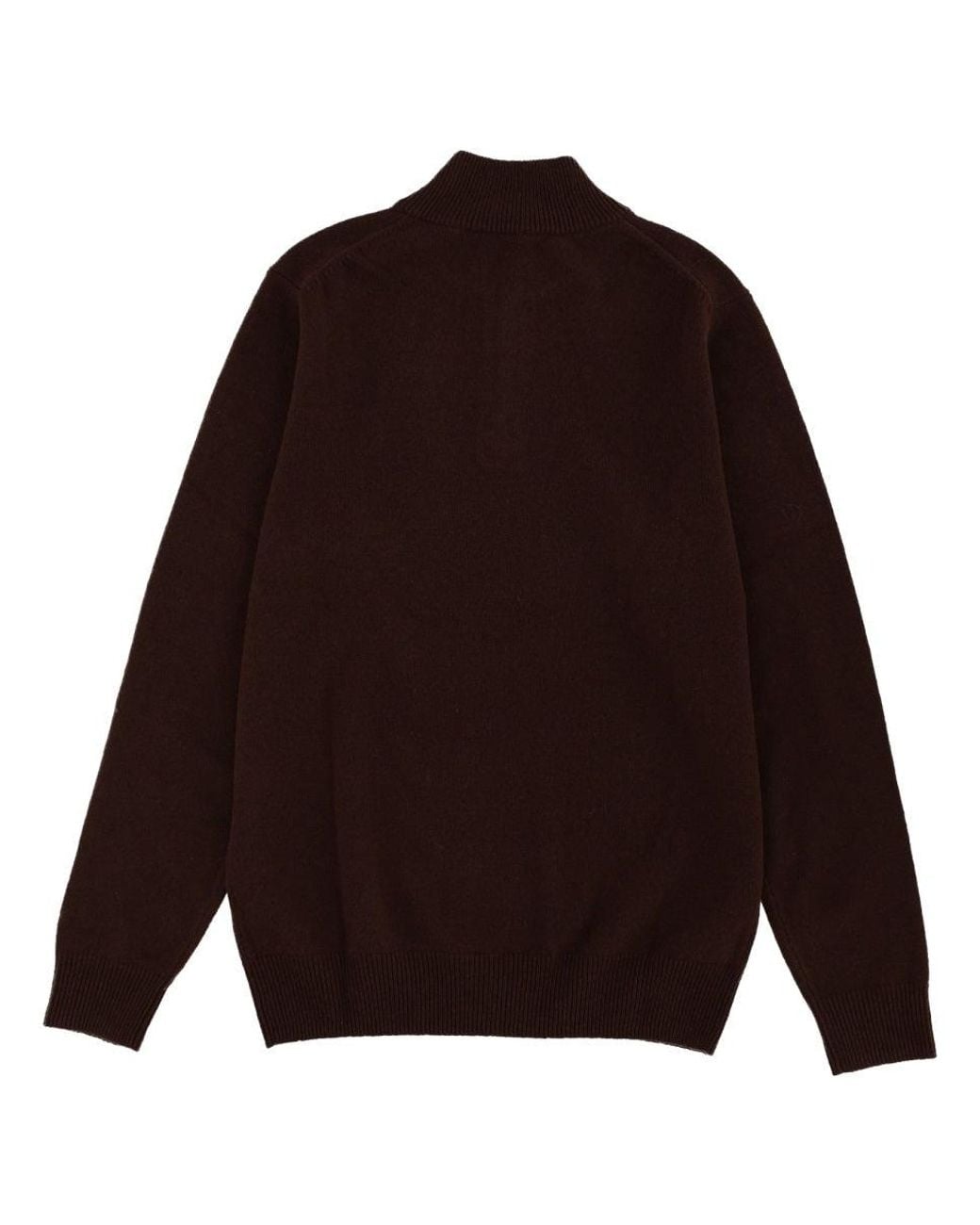 Mc2 Saint Barth Brown Dark Solid Sweater for men