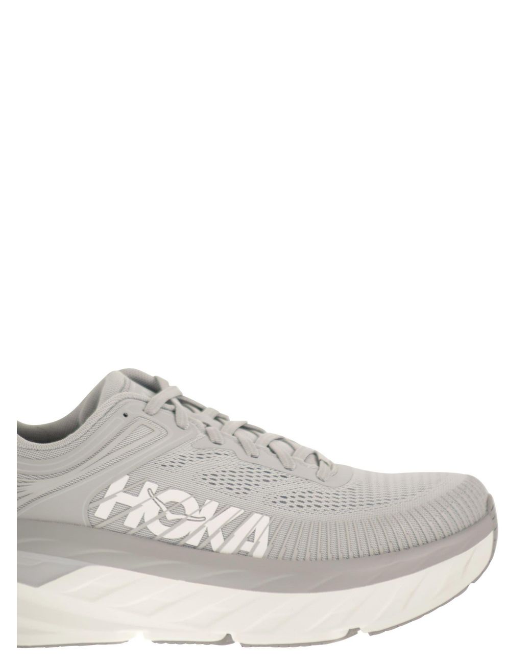 Hoka One One White Bondi 7 for men