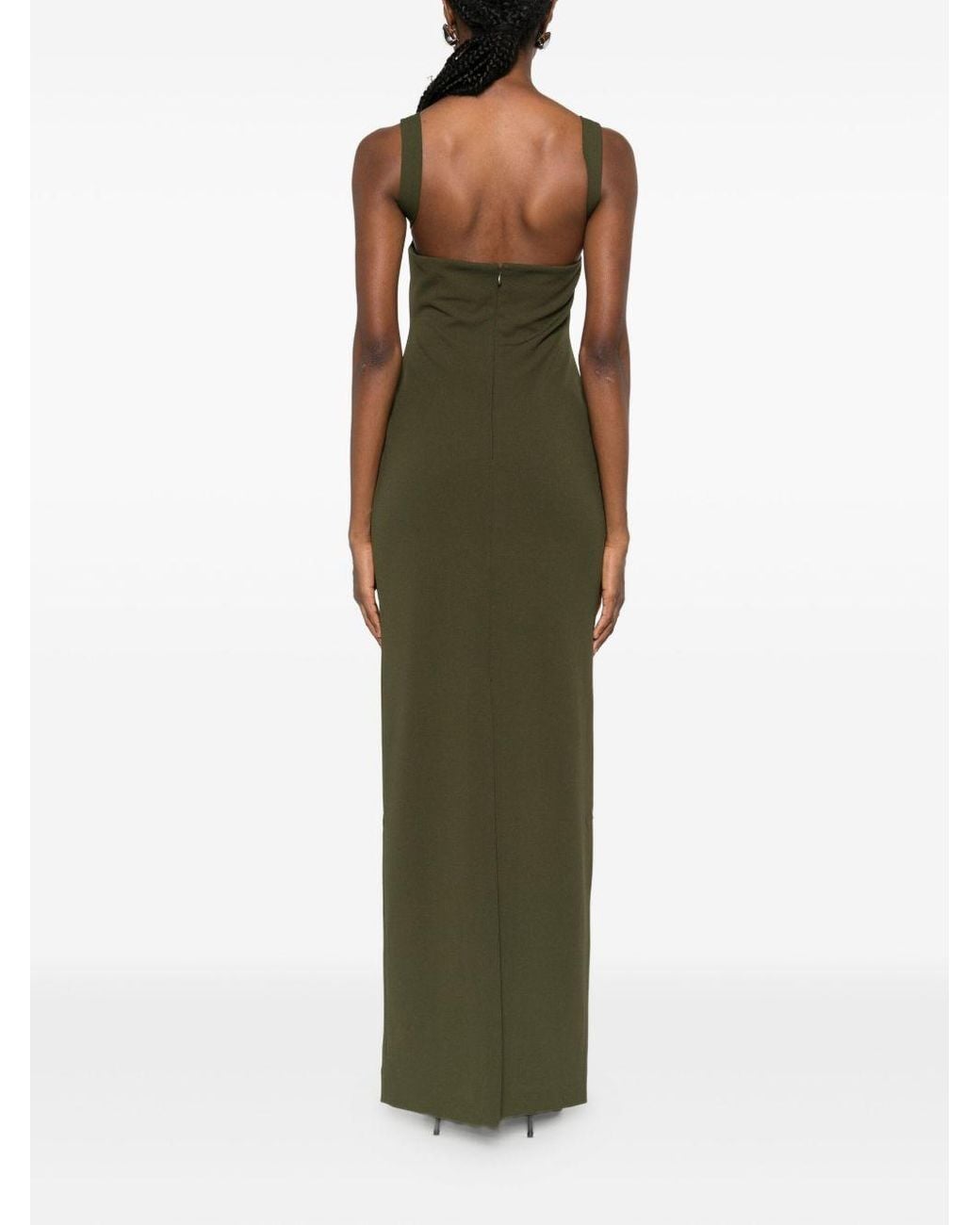 chinese dress ladies The Joni Maxi Dress in Black  Solace London