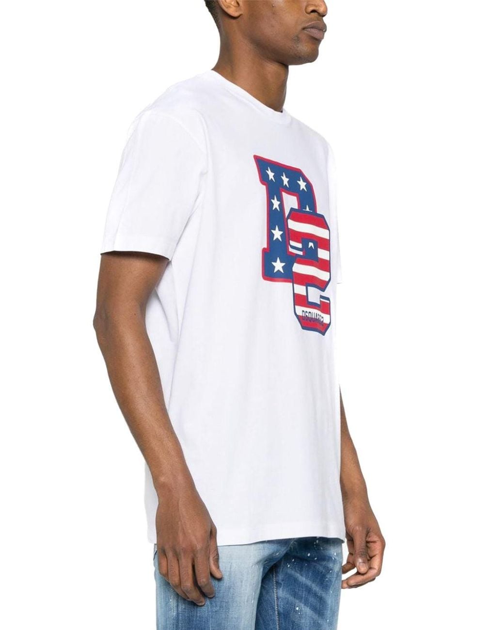 DSquared² White Cotton T-Shirt For for men