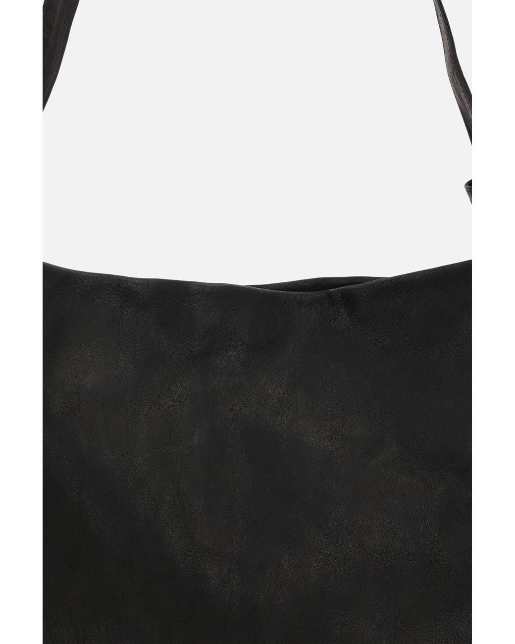 Ann Demeulemeester Black Runa Medium Soft Shoulder Bag Vintage Lux Grained