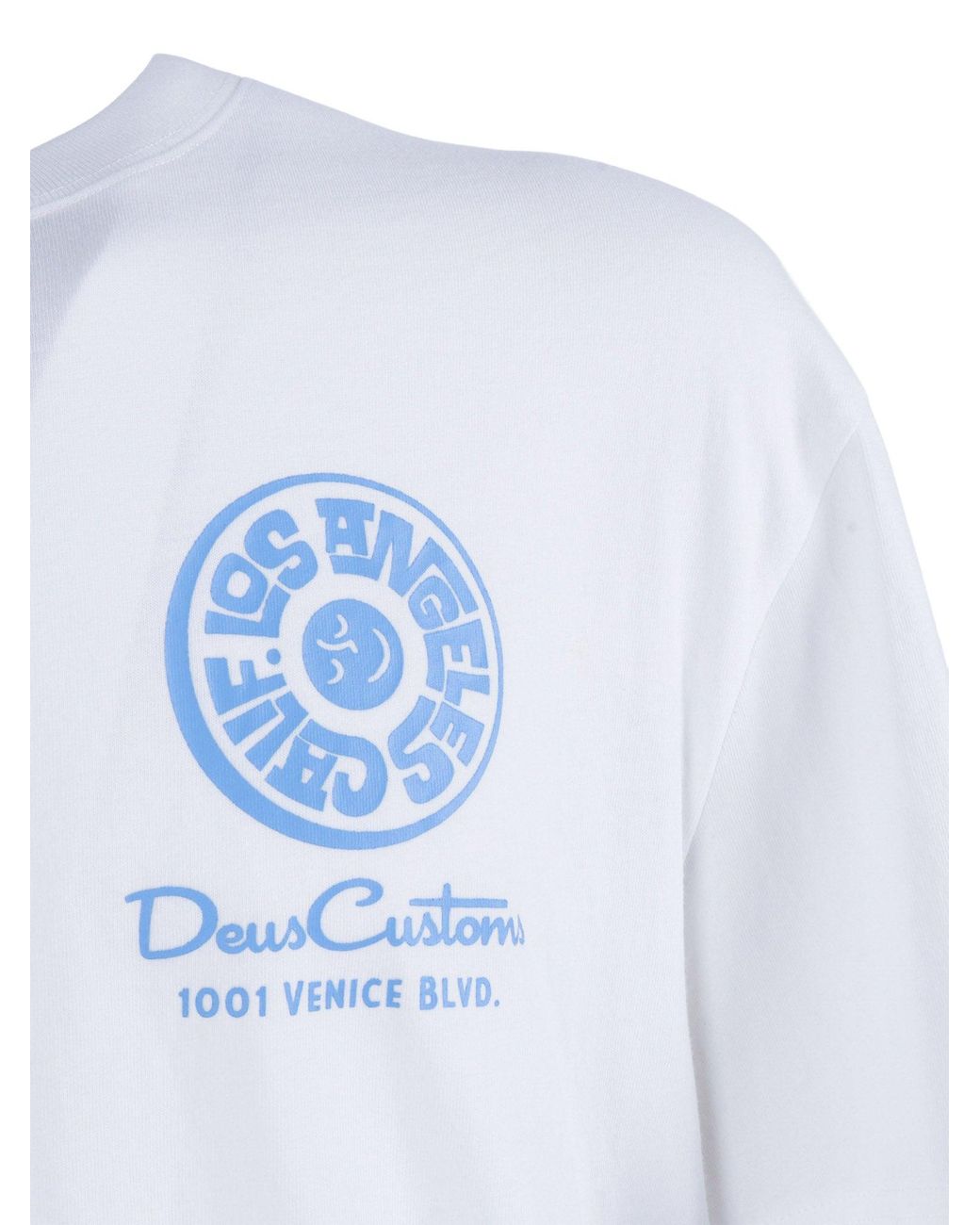 Deus Ex Machina White Los Angeles Address Tee for men