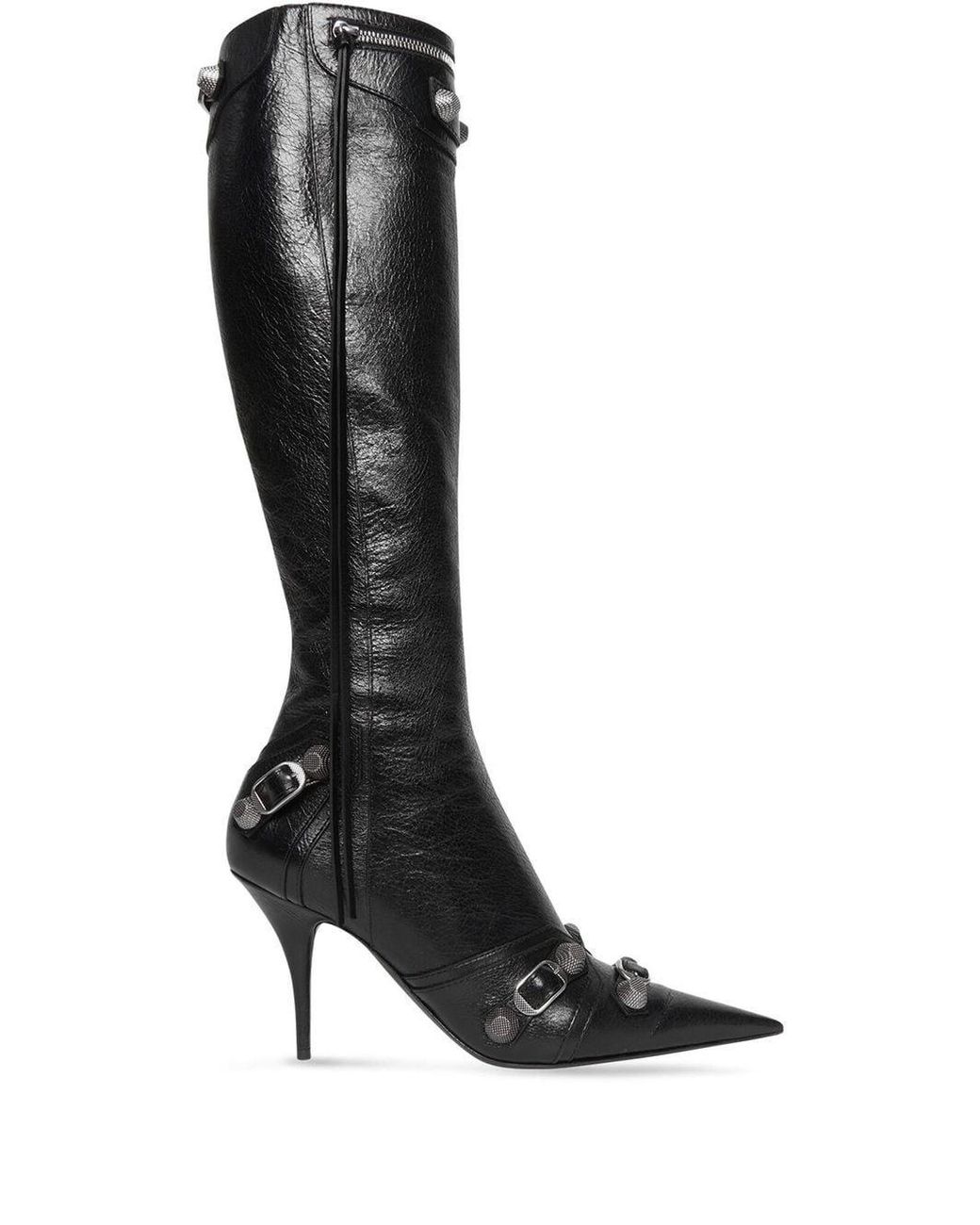 Balenciaga Black Le Cagole Leather Boots
