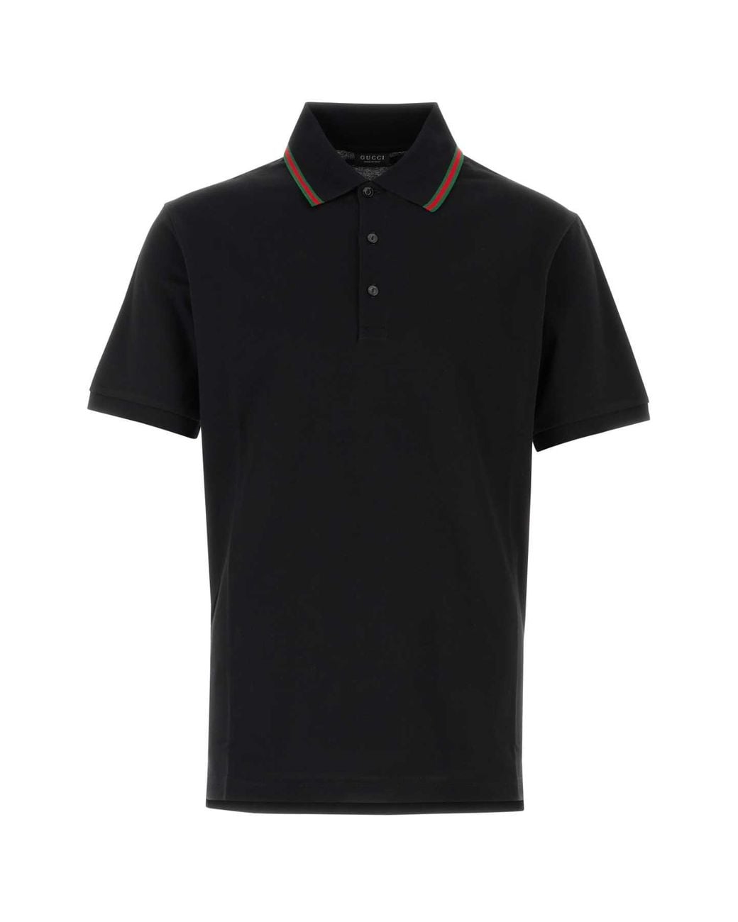 Gucci Black Piquet Polo Shirt