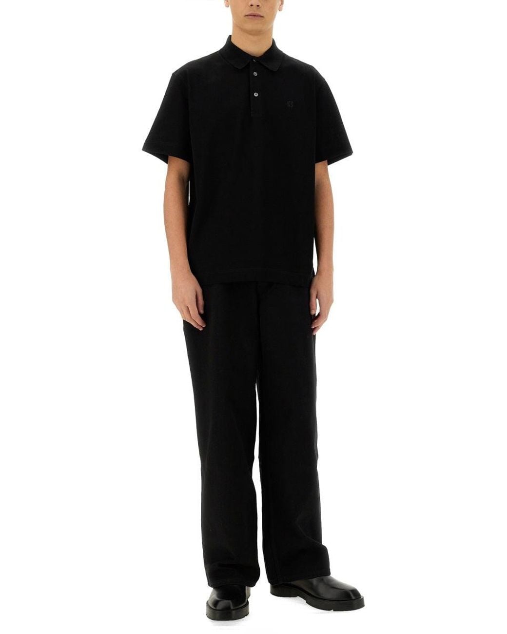 Givenchy Black Cotton Polo