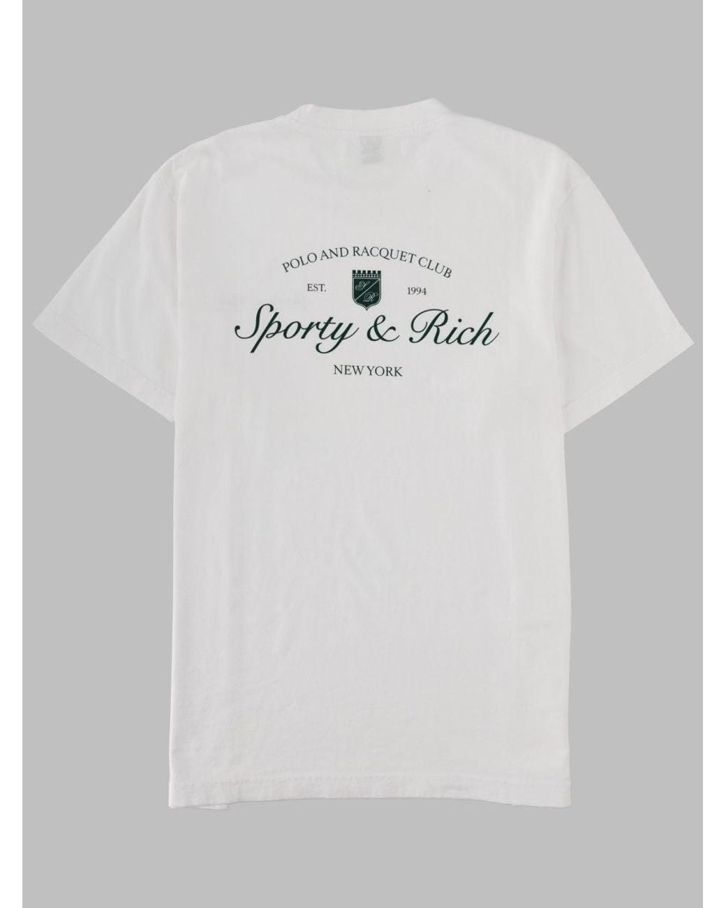 SPORTY&RICH White T Shirt "Syracuse"