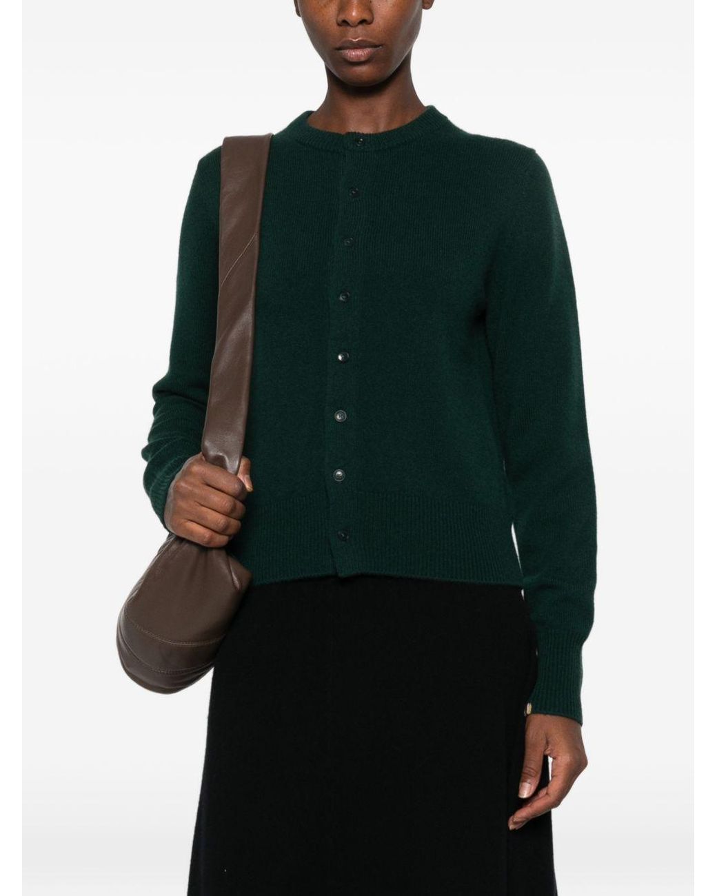 Extreme Cashmere Green Cashmere Cardigan