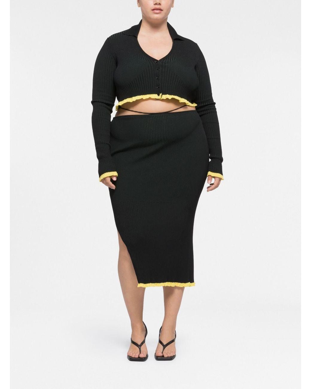 Az Factory By Ester Manas Black Cropped Top