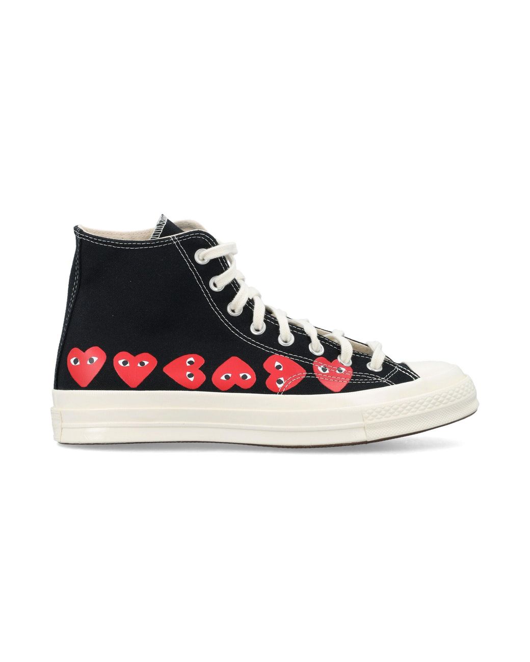 Comme des Garçons Black Multi Heart Hi Top