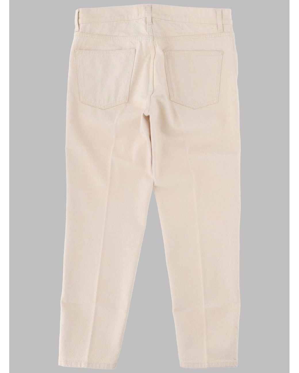 Lardini Natural Straight-Leg Cotton Five-Pocket Pants for men